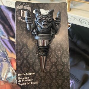 Disney Parks Exclusive Haunted Mansion Gargoyle Bat Wine Bottle Stopper BNWT